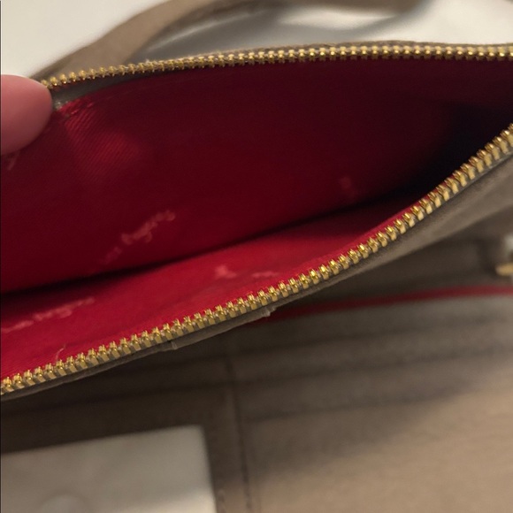 Hammitt Tan Pebbled Leather Levy Crossbody Bag Wallet Style Gold grommets NWT - Picture 11 of 14